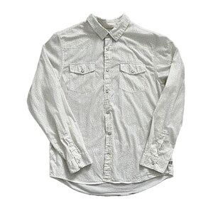 Vtg Guess Pearl Snap Long Sleeve Floral 100% Cotton Button Up Shirt Size ‎XL